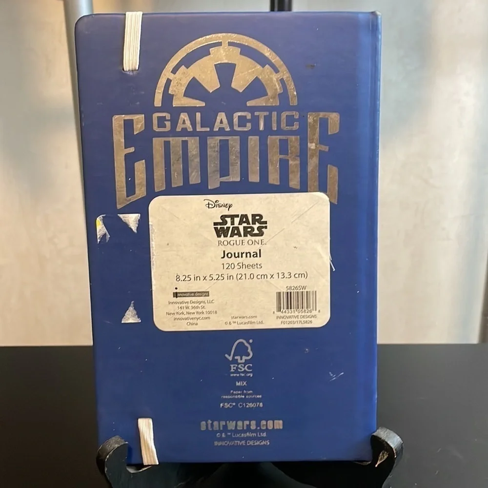 Disney Star Wars Rogue One Galactic Empire Stormtrooper‎ Journal 120 Sheets Blue